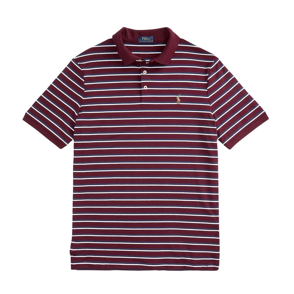 Polo Ralph Lauren Classic Fit Soft Cotton Polo Shirt SZ LARGE Harvard Wine EUC